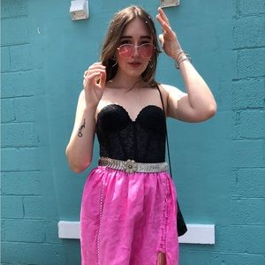 Vintage Black Corset Bustier